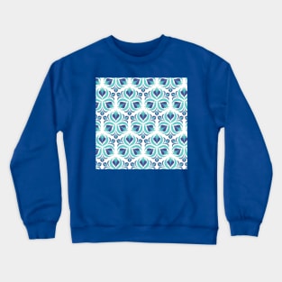 Unique Flower Pattern Crewneck Sweatshirt